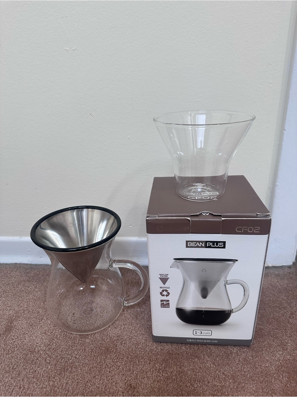 Beanplus My Drip Set CF02 Pour Over Coffee Maker